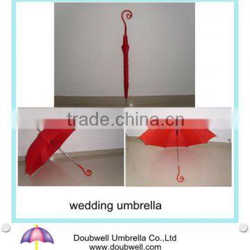 lady umbrella and wedding umbrella