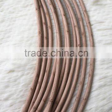 2016 Fashion Handmade Real Ostrich Leather Most Popular 5MM Customized Size Genuine Leather Cord For Men's Bracelet photo-3