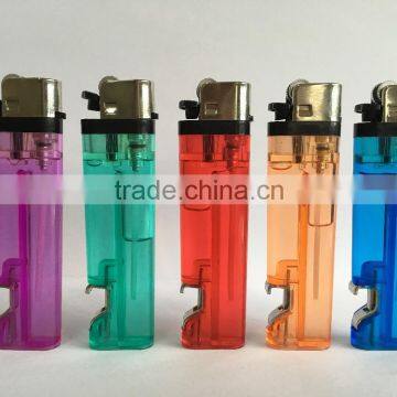 standard disposable plastic lighter with bittle opener ISO9994&CR