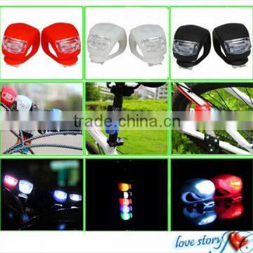 High Quality Mini powered led bike bicycle light / bike helmet light Can be print logo