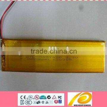 High quality 3.7V3000mAh tablet battery