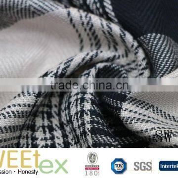 SOFT 100% RAYON VISCOSE YARN DYED CHECKER FABRIC