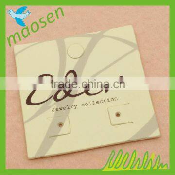 Custom jewelry display card custom earring cards with logo custom necklace card
