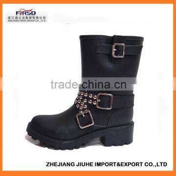 2014 newest pvc fashion rain boots for women