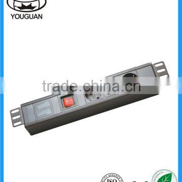 19''1.5U German Type Commercial 3 ways PDU