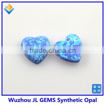 2015 Lastest Synthetic Light Blue Heart Opal Gems for Alibaba website