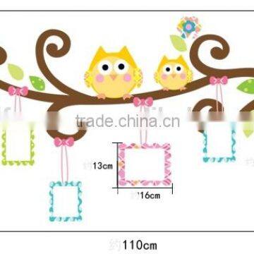 ALFOREVER the Owl Photoframe Decals,owl Photoframe Sticker photo-4