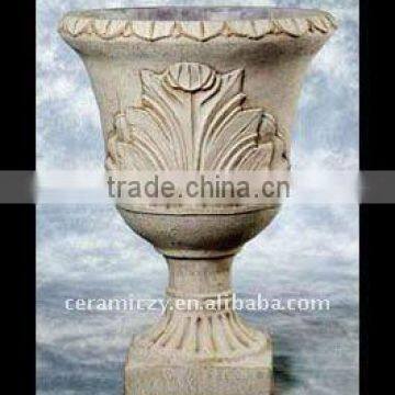 New polyrstone cement Polyresin big vase pot