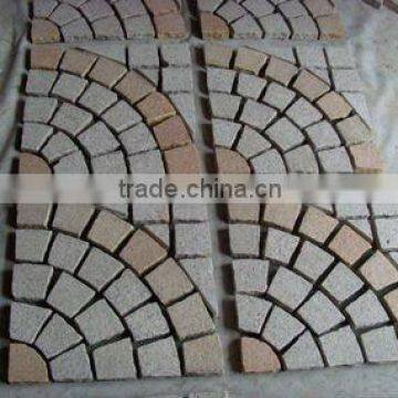 meshed granite interlocking pavers