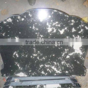 Absolute black granite tombstone