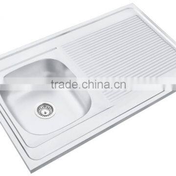 100*60cm XAL10060 mat finish with rubber pad stainless steel sink kitchen sink