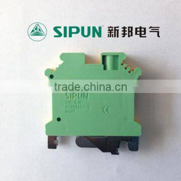 SUK-6JD 6mm Screw Grounding Din Rail Terminal Block photo-3