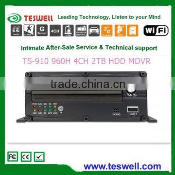 4h 960H car DVR H.264 cctv DVR 3g usb modem dvr