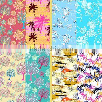 Custom printed spandex fabric design for swimwear and bikini