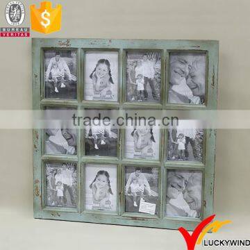 Window Pane Vintage Wall Wooden Multiple Picture Frame