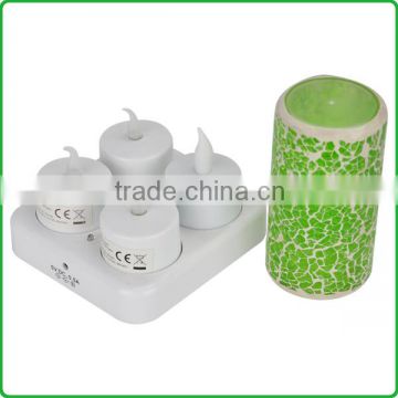 Decorative LED Tea Light with Charger and Cup