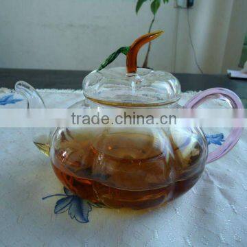 2012 fashionable Handmade process Eco-friendly Pyrex glass tea pot set