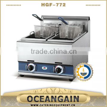 HGF-772 2015 double stainless steel deep fryer for sale