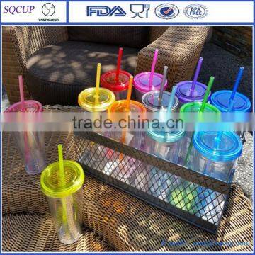 Yongkang 450ML Double Wall PS/AS Straw CUP