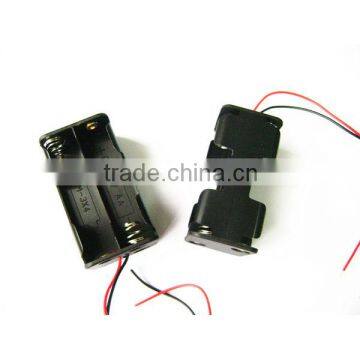 Black plastic 4xAA cell (UM-3*4) 6v Battery Holder Box Case back to back