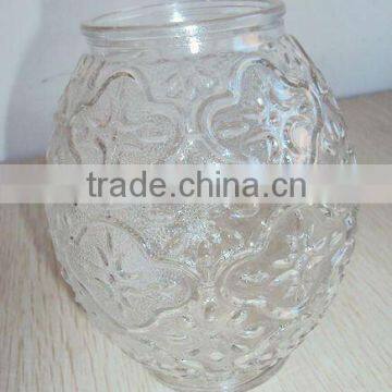 artistic transparent glass cup