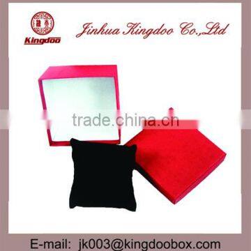 Jinhua Supplier Square Paper Gift Box with Cushion Black Red