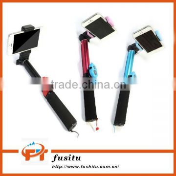 Bright Color Selfie Stick Extendable Bluetooth Monopod Handheld Pole With Remote Shutter for iPhone Samsung Camera