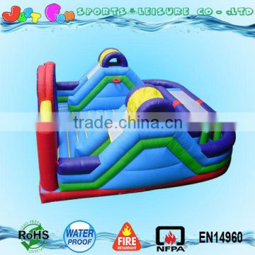 inflatable gym playground for kids, inflatable sport games kids playground combo with basketball hoops