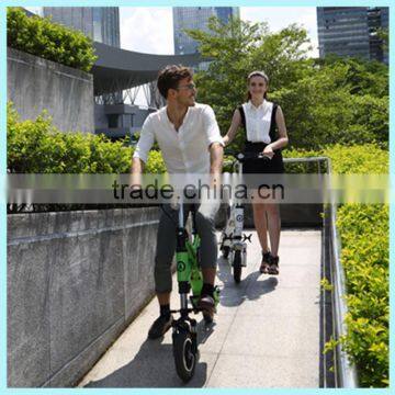 new products 2016 EcoRider two small wheel chainless folding electric bike 500w