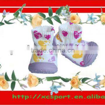 rubber sole baby SHOE SOCKS