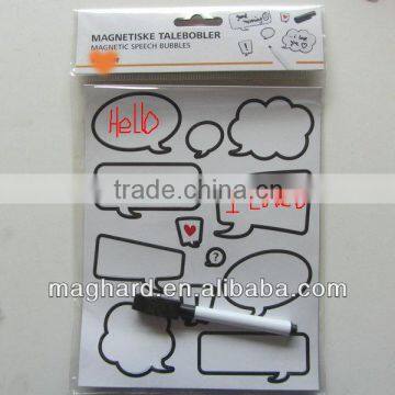 Magnetic Erasable Speech Balloon