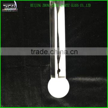 High Quality Crystal Quartz Glass Rod With A Fine Grind Ball Ending photo-5