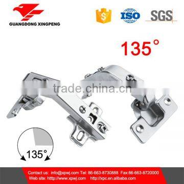 two way slide on 135 degree angle cabinet door hinge