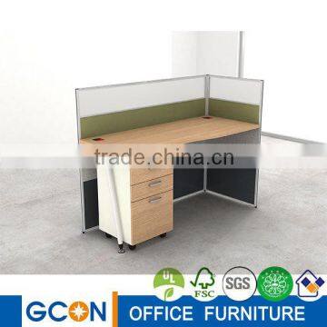 translucent glass screen wall partition workstation/metal frame workstation for single seat