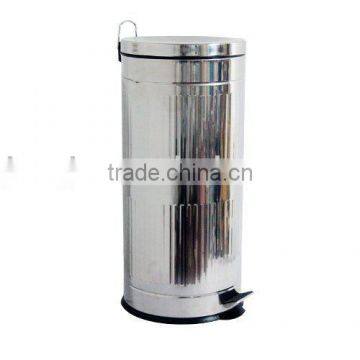 30L STAINLESS STEEL DUSTBIN