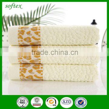 100% Cotton Jacquard Towel,honeycomb Leopard Border Jacquard Towel photo-3
