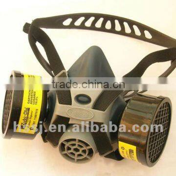 gas respirators face mask chemical face mask 100% TPR frame double activated carbon filter gas mask similar as 3M respirator