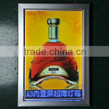 LED customized light box with alumimum frame