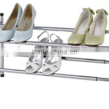 Hot selling 2 tier expandable iron shoe rack