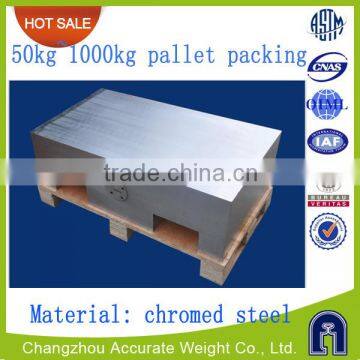 OIML M1 class, 50kg chromed steel Truck Scale calibration weights, test weight for crane