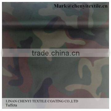 Hot sale Polyester taffeta With cheap camouflage fabric