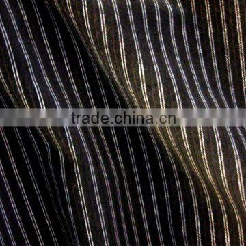 stripe velvet fabric for men's suit