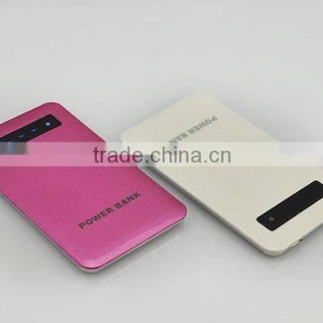 7800Mah 5v 2a/1a Lithium Universal Portable Best Quality Slim Power Bank for Iphone Samsung Htc Nokia