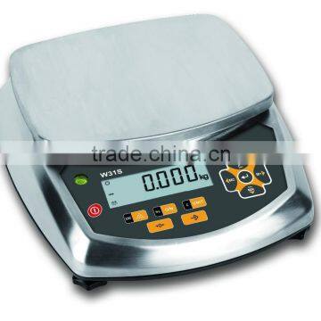 OIML Weighing Counting Scale Rs232c IP67 Waterproof, 304 Stainless Steel, Yellow/red/green/blue/white Color Backlight photo-2