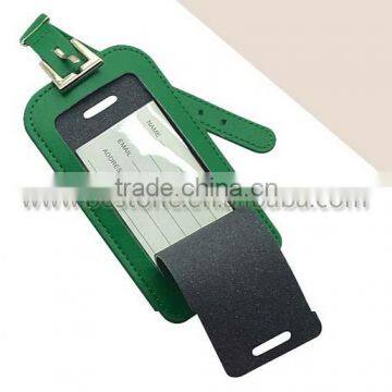 Customized Wholesale Travel Leather Luggage Tag photo-6