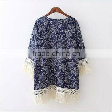 Wholesale Free Size Customaize Kaftan With Tassels Turkish Tunic photo-2