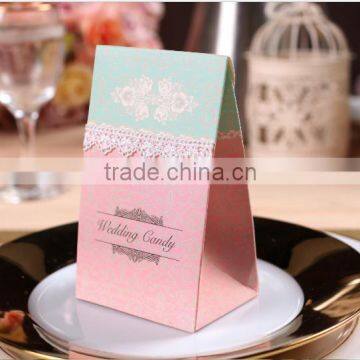 Elegant appearance bule and pink colour handmade packing box