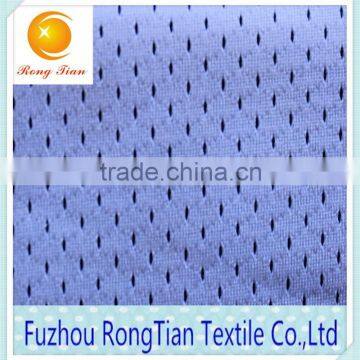 Breathable White Polyester Hole Mesh Football Shirt Fabric photo-3