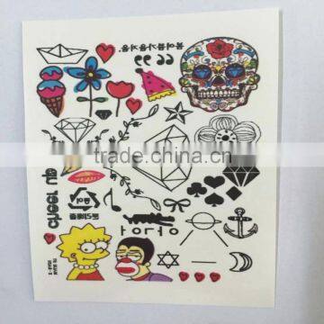 Custom waterproof body tattoo sticker