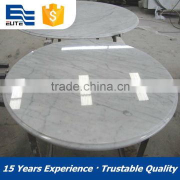 bianco carrara marble dining table set